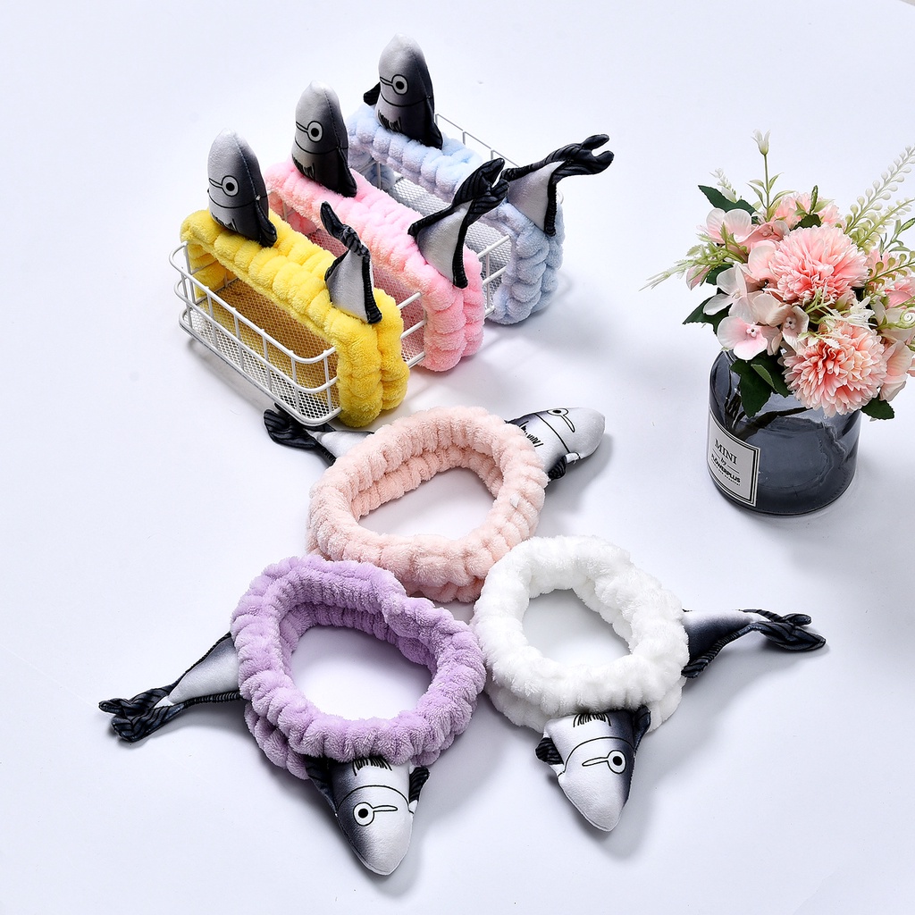 Băng đô hình con cá bằng lông nhung dễ thương sáng tạo dành cho bé gái