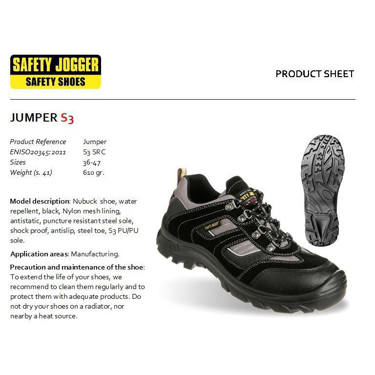 Giầy bảo hộ Safety Jogger Jumper S3