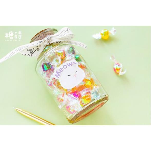 Bộ 46 Sticker Hàn Quốc hình Mèo Con dán trang trí E16
