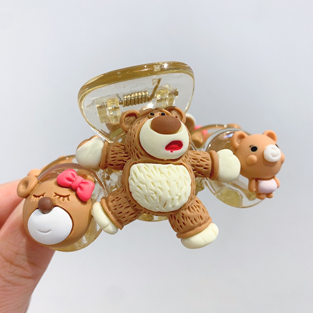 Kẹp tóc hình gấu hoạt hình phong cách hàn quốc xinh xắn cho nữ