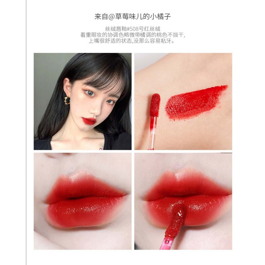 [Hàng mới về] Son dưỡng môi chất nhung chống nước và lâu trôi màu | BigBuy360 - bigbuy360.vn