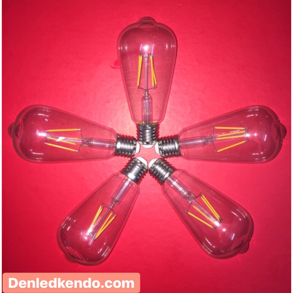 [COMBO 5 BÓNG] Bóng Đèn Led Trang Trí Edison ST64 E27 [[Giá Sox]]