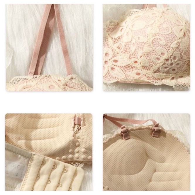 Áo Lót Nữ Ren Hoa Nâng Ngực Không Gọng Đệm Dày Bàn Tay Sexy Quyến Rũ Eva 0779