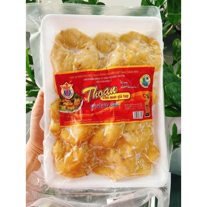 Chả mực giã tay Thoan Hạ Long - gói 500g