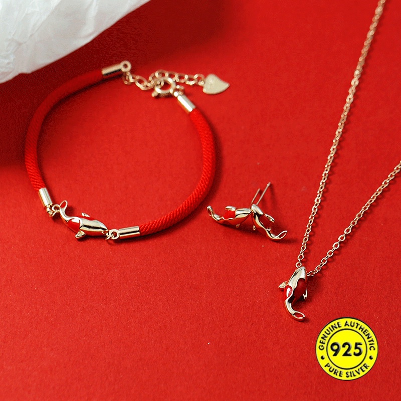 Bộ trang sức Vòng cổ bông tai thời trang cho nữ