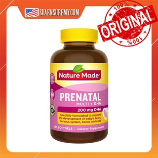 [SALE] Vitamin Tổng Hợp Cho Mẹ Bầu Nature Made Prenatal Multi + DHA 150 viên
