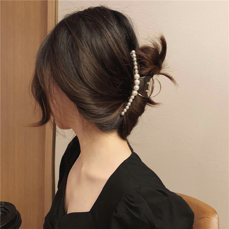Kẹp Tóc Càng Cua Đính Ngọc Trai Thời Trang Cho Nữ