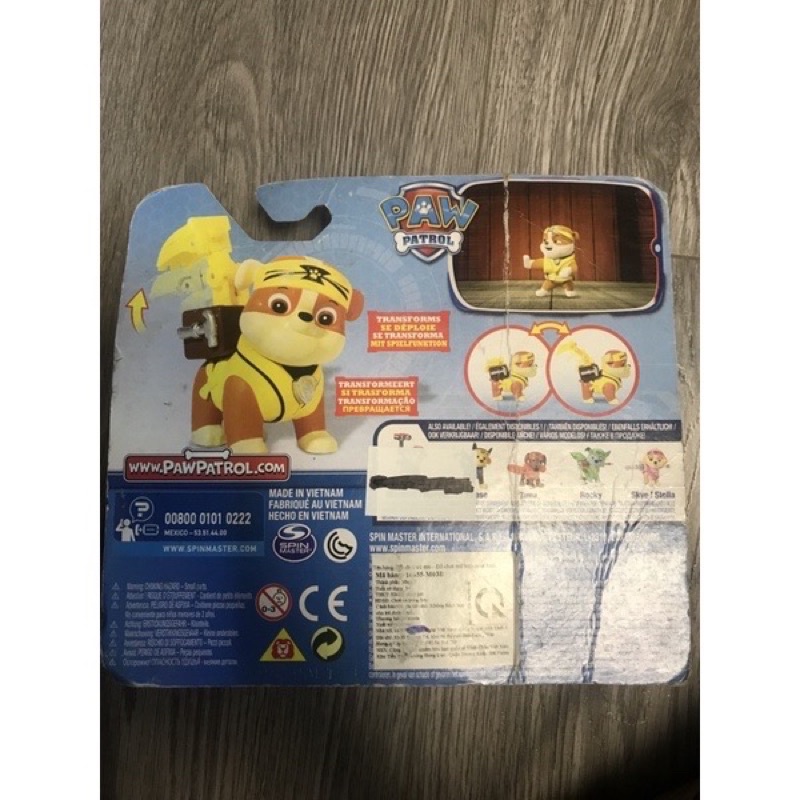 Đồ chơi Dòng biến hình - Karate Rubble chính hãng Paw Patrol