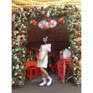 Giày Boots trắng Dr.1460 white cao cổ