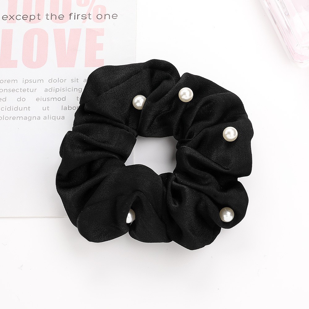 Dây cột tóc đính hạt ngọc trai đơn giản C98