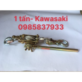 Tời lắc tay cáp thép 1 tấn Kawasaki Nhật dùng nâng hạ các thiết bị