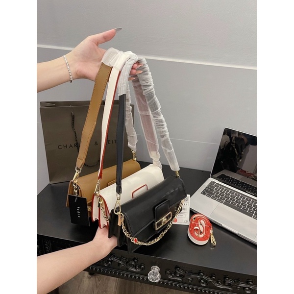 sale túi xách nữ đeo chéo kẹp nách pe ro size 23cm