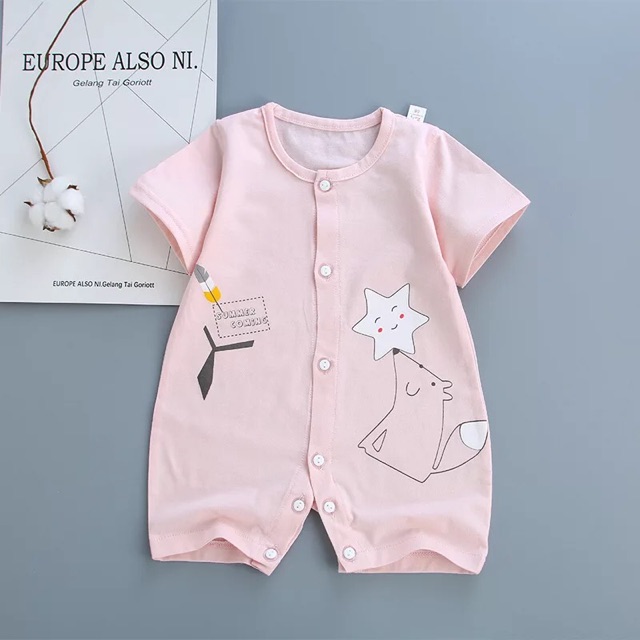 Bodysuit ngắn, gài nút, hoạ tiết xinh xắn | BigBuy360 - bigbuy360.vn