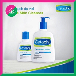 Sữa rửa Cetaphil Gentle Skin Cleaner Chính hãng - Sửa rửa mặt Cetaphil 125ml, dịu da, giữ ẩm, sạch sâu, ngăn ngừa mụn