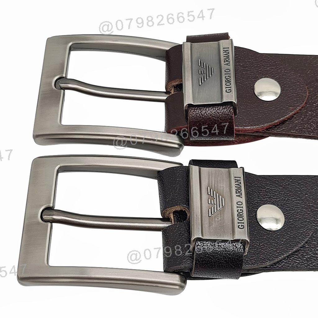 Thắt lưng nam da bò cao cấp DHM-276 | Khoá kim mặt vuông đen nhám mạnh mẽ | Bảo hành 12 tháng