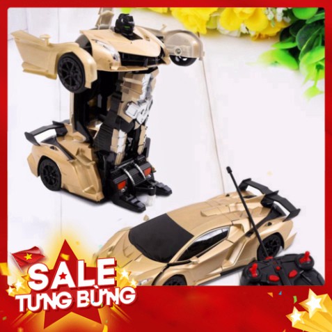 [FREE SHIP] 💥[FREESHIP+ CÓ VIDEO]💥Ô tô biến hình thành Robot Transformers - Xe điều khiển từ xa loại to Siêu Hiện Đại 