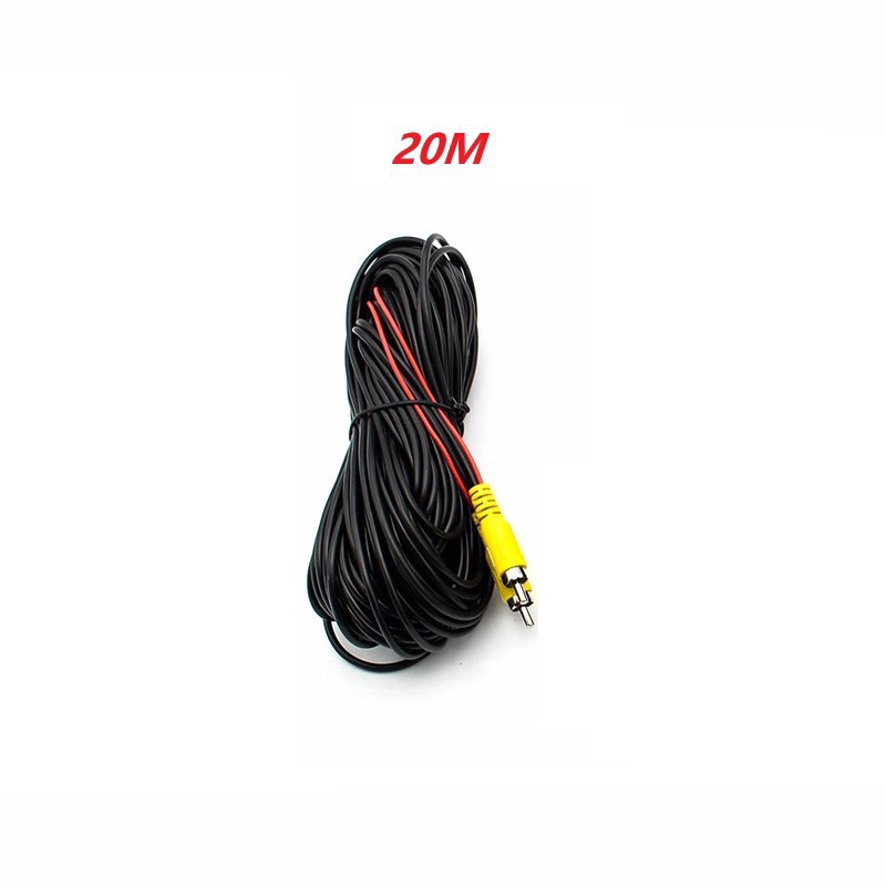 Dây Cáp Video Rca Av 6m 10m 15m 20m Cho Camera Lùi Xe Hơi