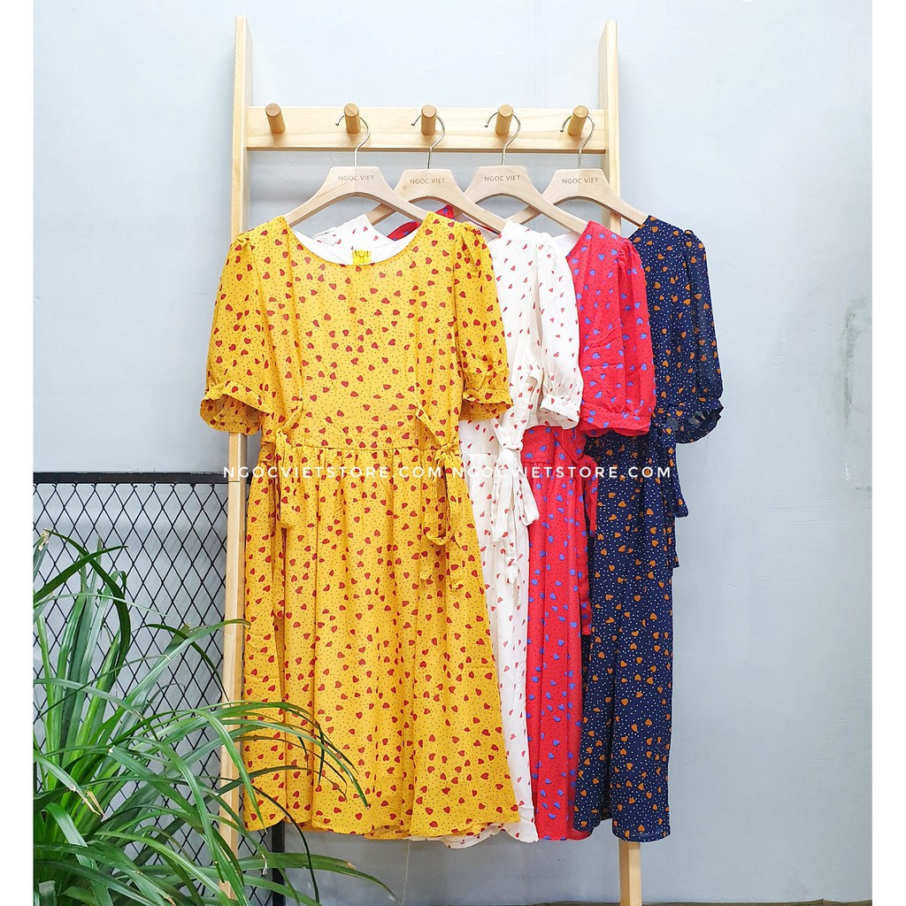 Đầm Babydoll Cột Nơ Hông SP028391 - SP028394 (hình thật) | BigBuy360 - bigbuy360.vn