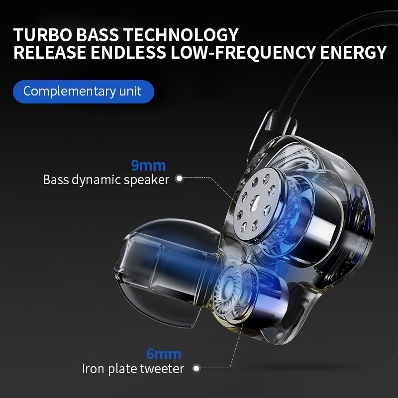 Tai Nghe Nhét Tai D6T Có Micro Âm Thanh Siêu Trầm