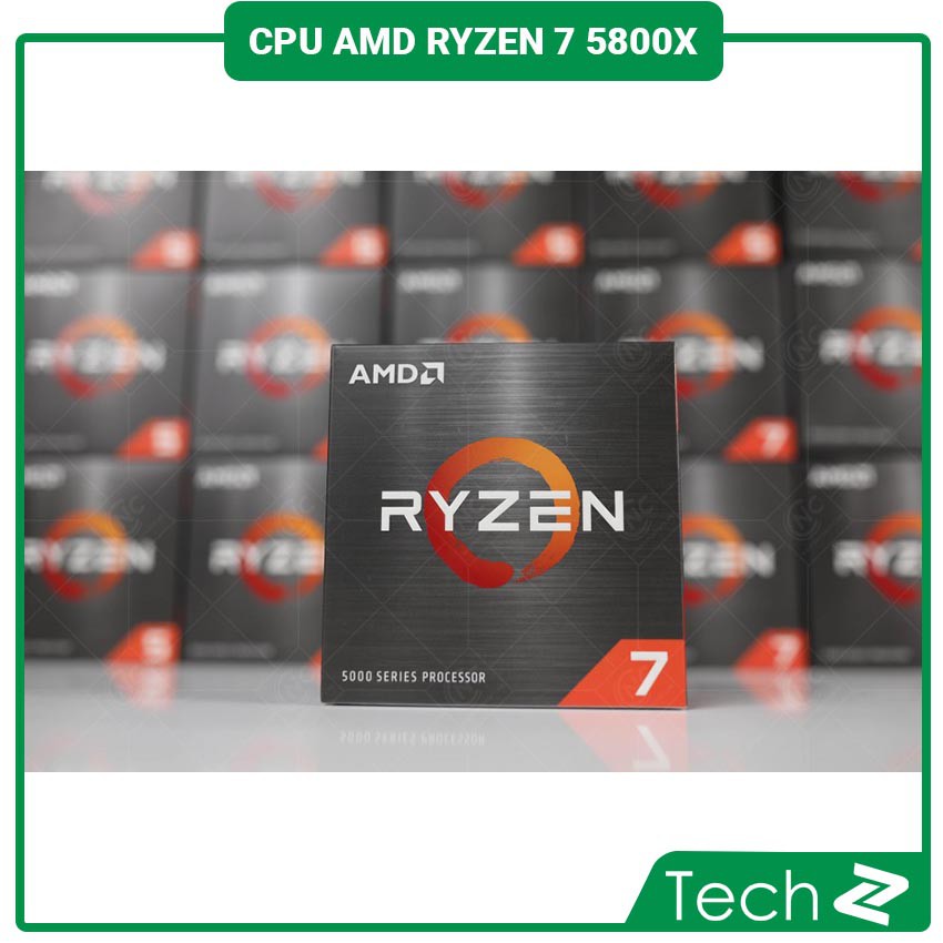 CPU AMD Ryzen 7 5800X (3.8 GHz Upto 4.7GHz / 36MB / 8 Cores, 16 Threads / 105W / Socket AM4)