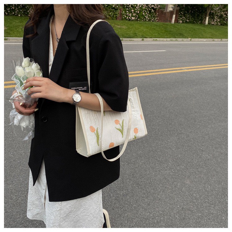 Túi TOTE da cho nữ xách tay đeo chéo, cầm tay phù hợp công sở, đi làm phong cách Hàn Quốc (TT10)