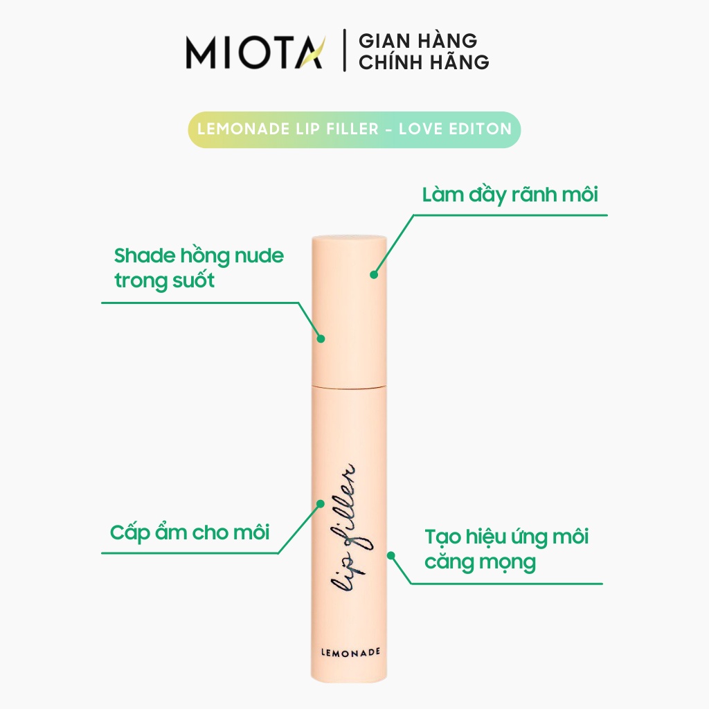 Son lót làm đầy rãnh môi Lip Filler Lemonade 4,5g