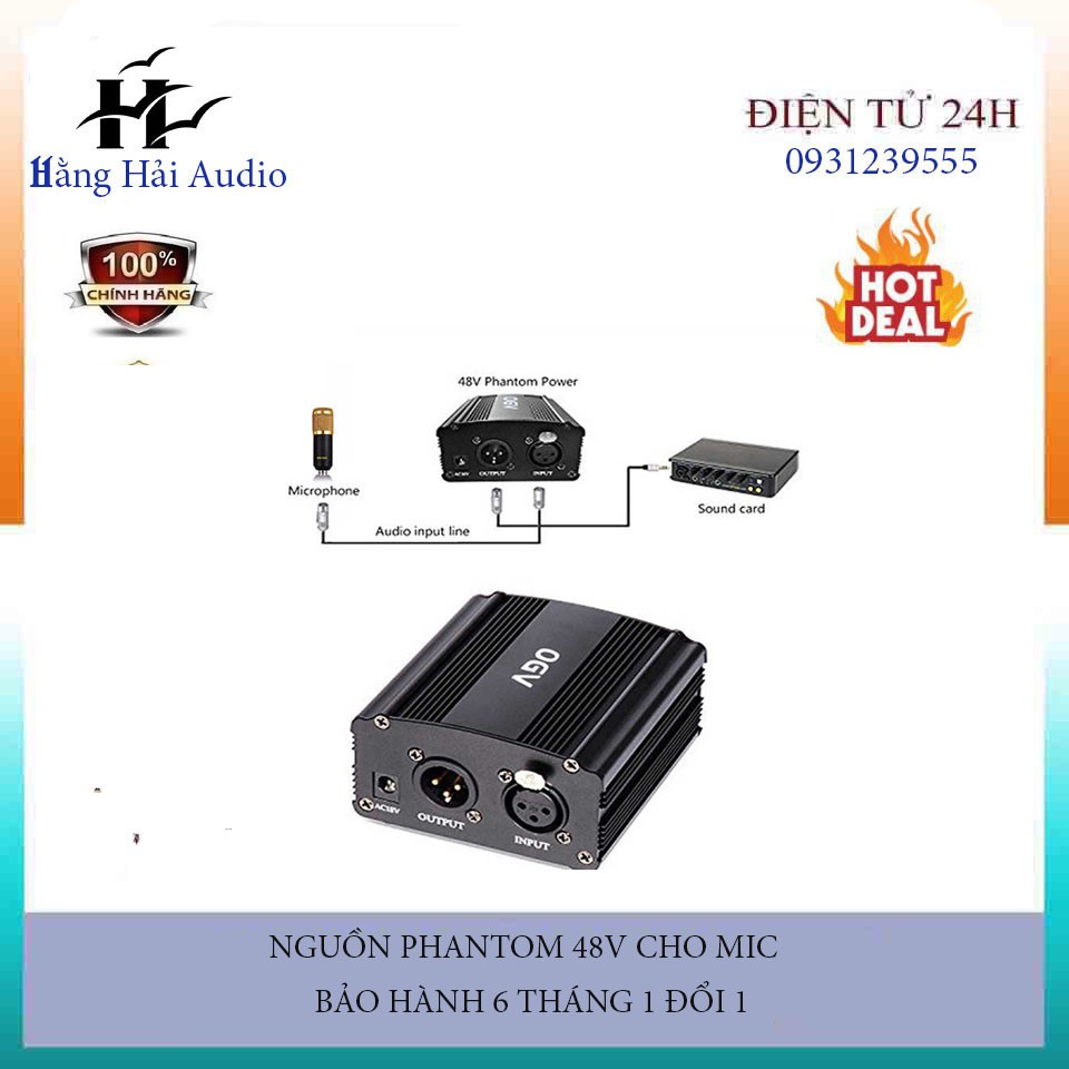 ⚡⚡⚡Combo Nguồn Phantom 48V Và Dây Dành Cho mic thu âm Livestream ( hàng nguồn ra chuẩn 48V )⚡⚡⚡