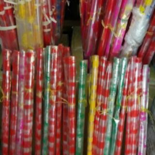Trọn bộ giấy Kiếng + nơ rút + Decan dán chúc mừng Năm mới