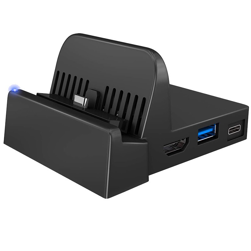 Bộ Đế Sạc Mini Cho Máy Chơi Game Nintendo Switch Kèm Cổng Usb 3.0