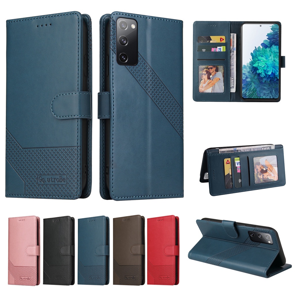 Bao da điện thoại nắp lật ngăn đựng thẻ cho Samsung Galaxy S20 Ultra S20 Plus S20 + S20 Fe 5g A71 A51 A41 A32 A21S M31