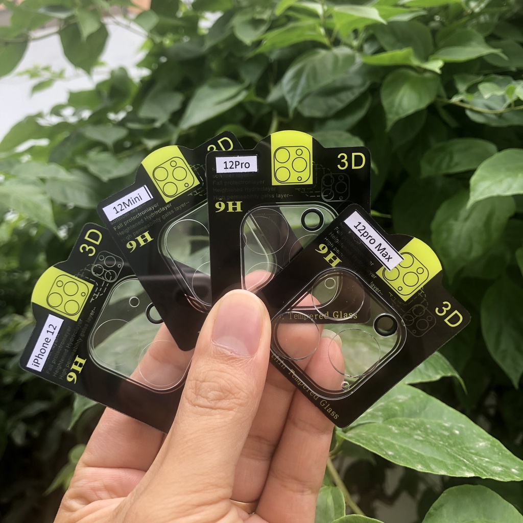 Kính Cường Lực Camera 9H Dành Cho IPHONE 11, 11Pro Max, IPHONE 12, 12 Mini, 12Pro, 12Pro Max - Kèm Bộ Khăn Lau