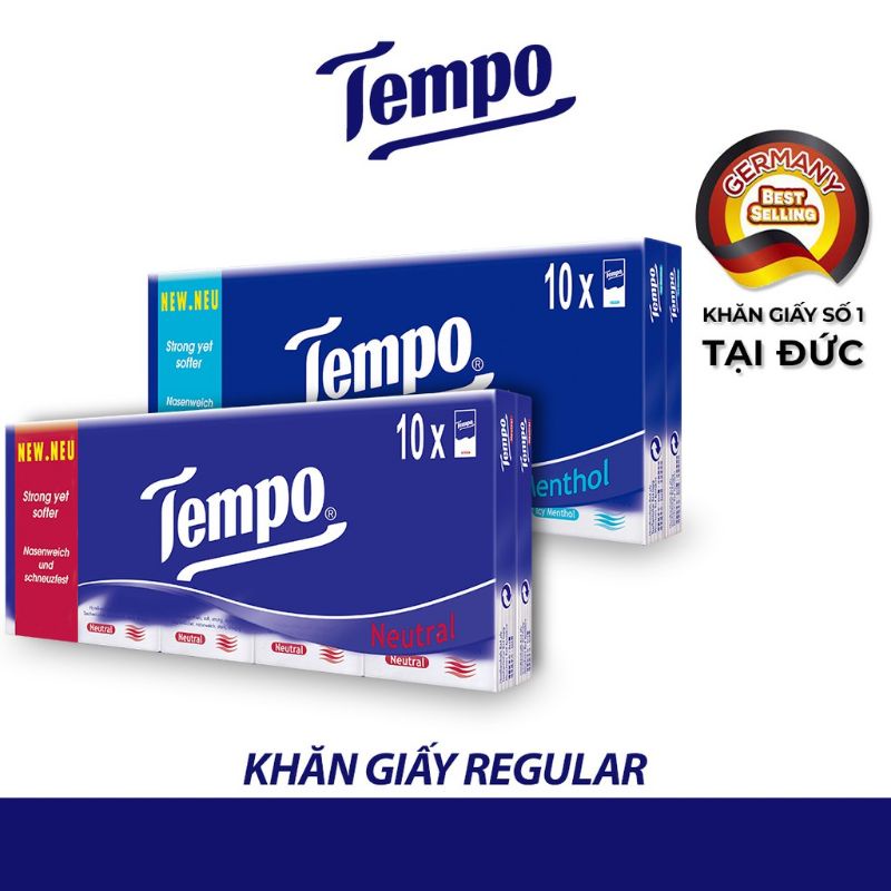 Lốc 10 gói giấy Tempo ko mùi