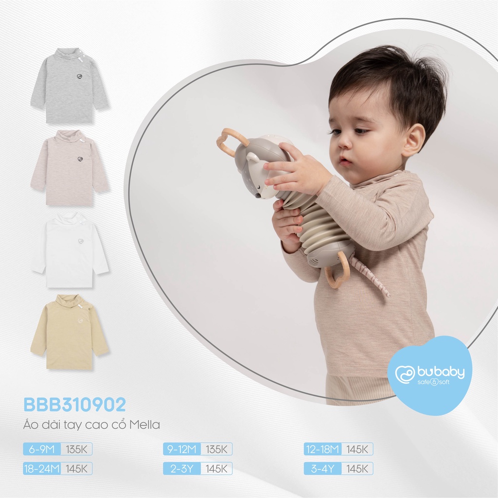 Áo giữ nhiệt sợi tre BU Baby có cúc vai