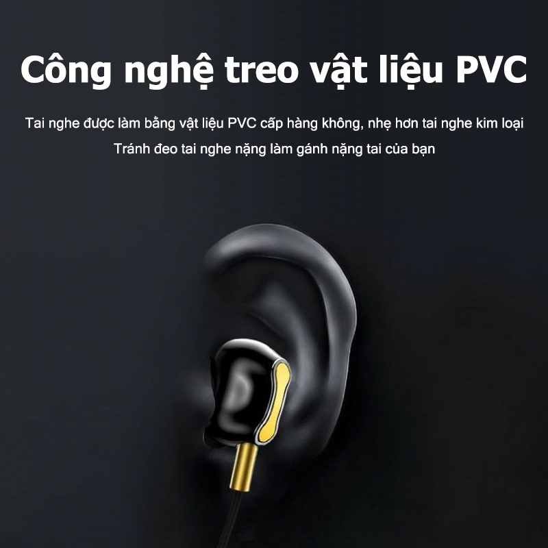 Tai nghe Bluetooth có dây 5.0, âm trầm cao thấp rõ ràng, giảm tiếng ồn hiệu quả