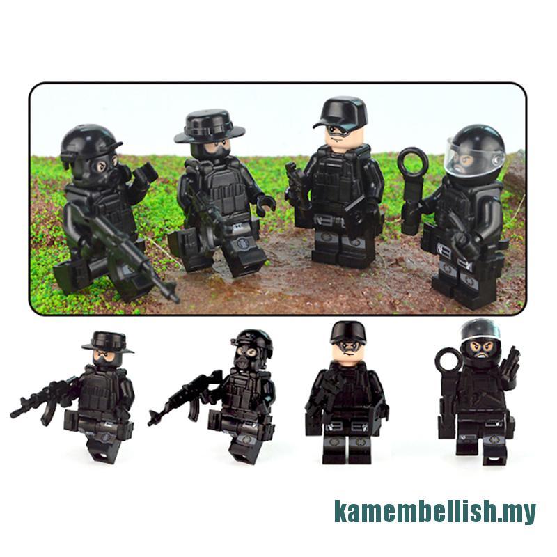 Bộ Đồ Chơi Lego Lắp Ráp Mô Hình Xe Cảnh Sát Quân Đội