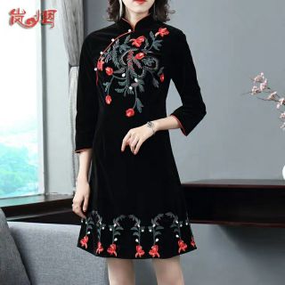 (ORDER) Đầm nhung sang chảnh 029