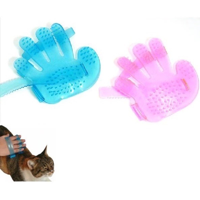 [Mã PET50K giảm Giảm 10% - Tối đa 50K đơn từ 250K] Găng tay tắm cho chó mèo bằng silicon siêu dẻo, mềm mại
