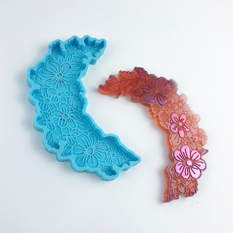 Khuôn Silicone Làm Đế Lót Ly Hình Hoa Mặt Trăng DIY