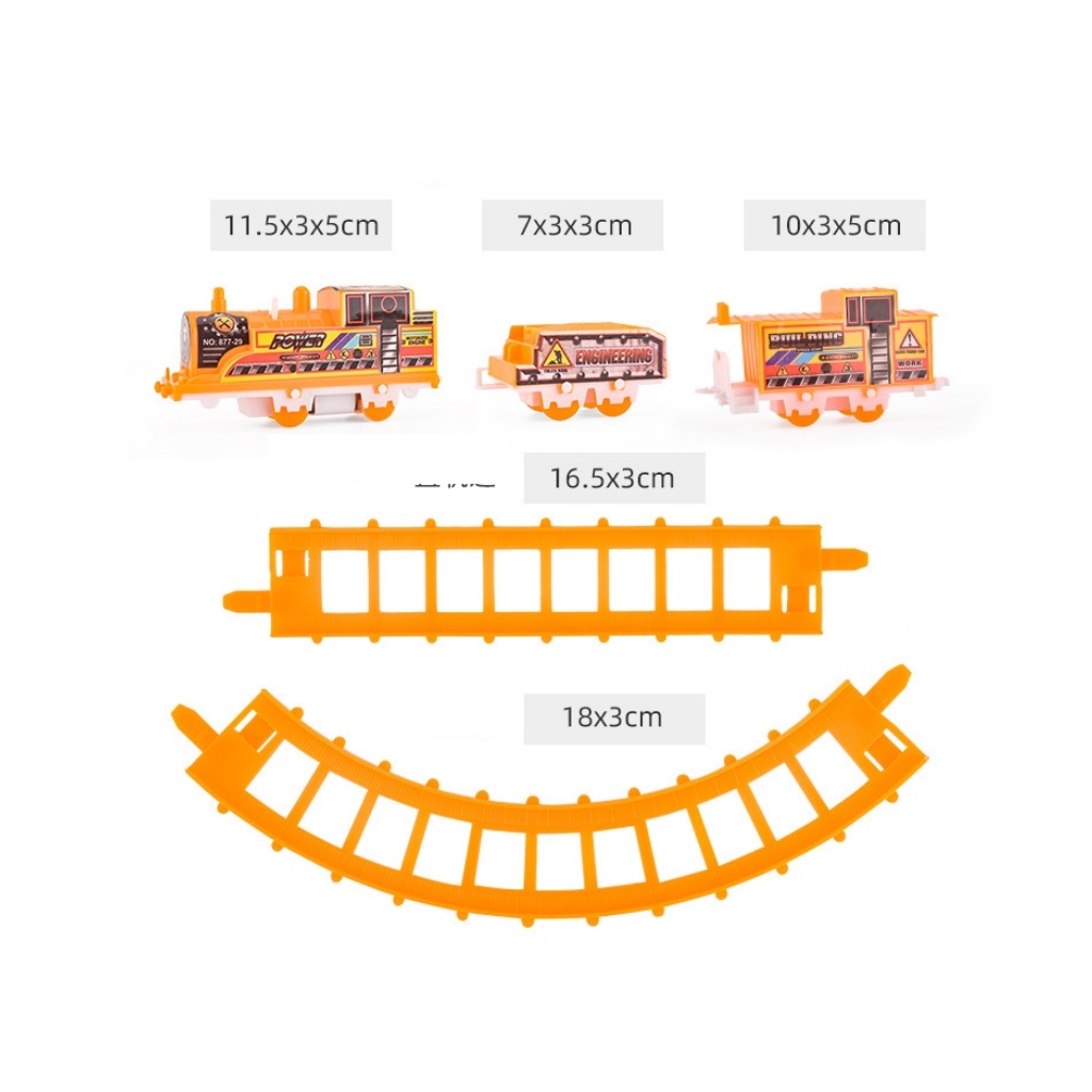 Đồ chơi mô hình tàu lửa trẻ em cho bé trai bé gái 3 4 tuổi