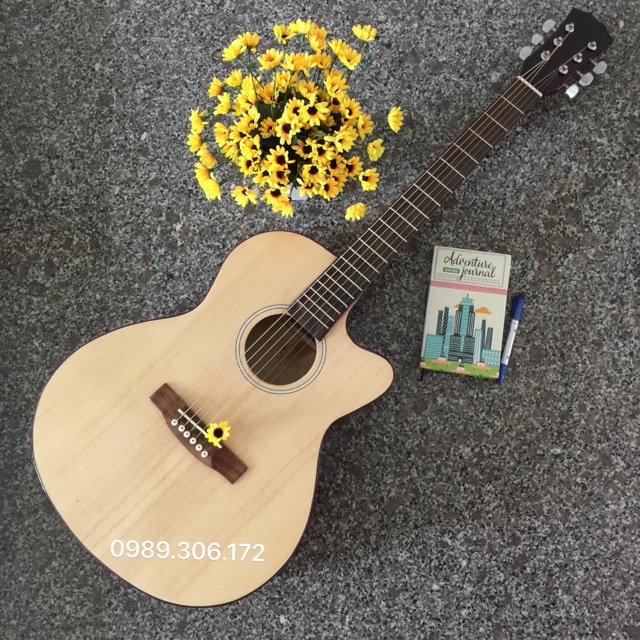 Guitar Acoustic có ty chỉnh cần + Bao đựng