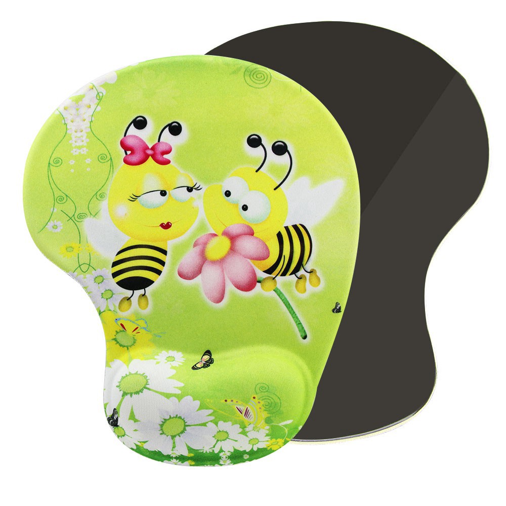 Miếng Lót Chuột Máy Tính Bằng Silicone Hình Hoạt Hình Đáng Yêu
