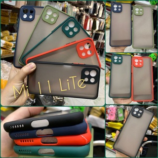 Ốp lưng Xiaomi Mi 11 lite viền dẻo lưng nhám mờ bảo vệ camera