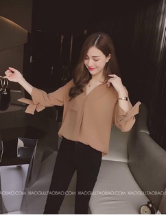 ÁO SƠ MI TAY NƠ ĐIỆU ĐÀ