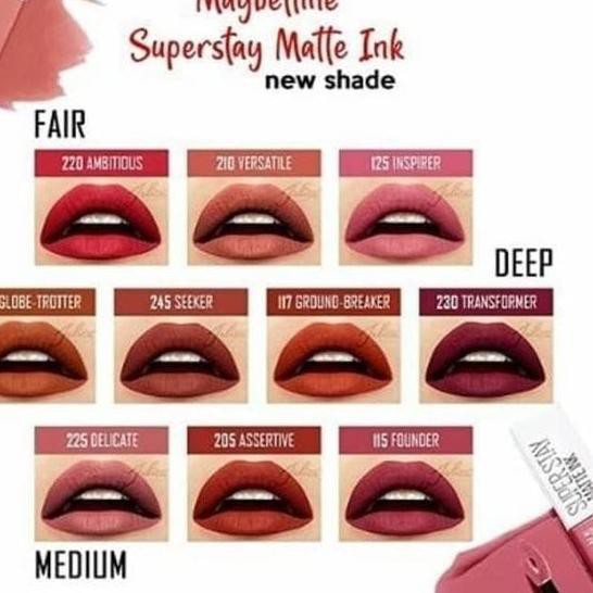 (hàng Mới Về) Son Kem Lì Maybelline Chính Hãng Siêu Lâu Trôi 2 Màu Tùy Chọn
