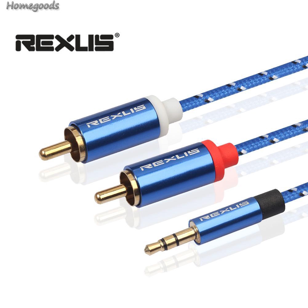 Dây Cáp Âm Thanh Chuyển Đổi Từ Đầu Cắm 3.5mm Sang 2 Đầu Cắm Rca Chuyên Dụng