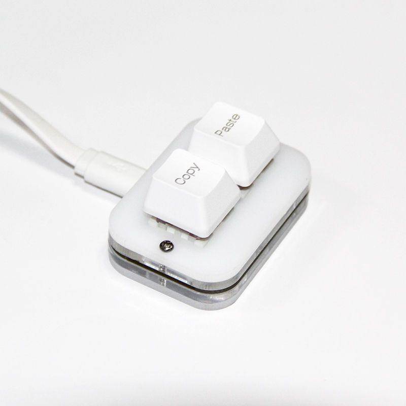 Bàn Phím Cơ Shortcut 2 Nút Có Trục Đỏ Đen Trắng