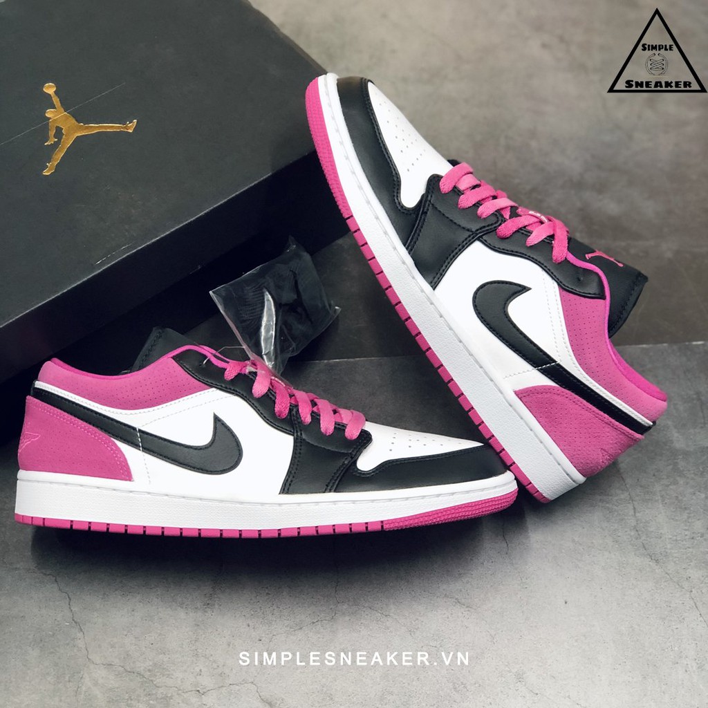 Giày Nike Jordan 1 FREESHIP Nike Air Jordan 1 Low Binz Active Fuchsia Chính Hãng - Giày Jordan 1 Binz Chuẩn Auth