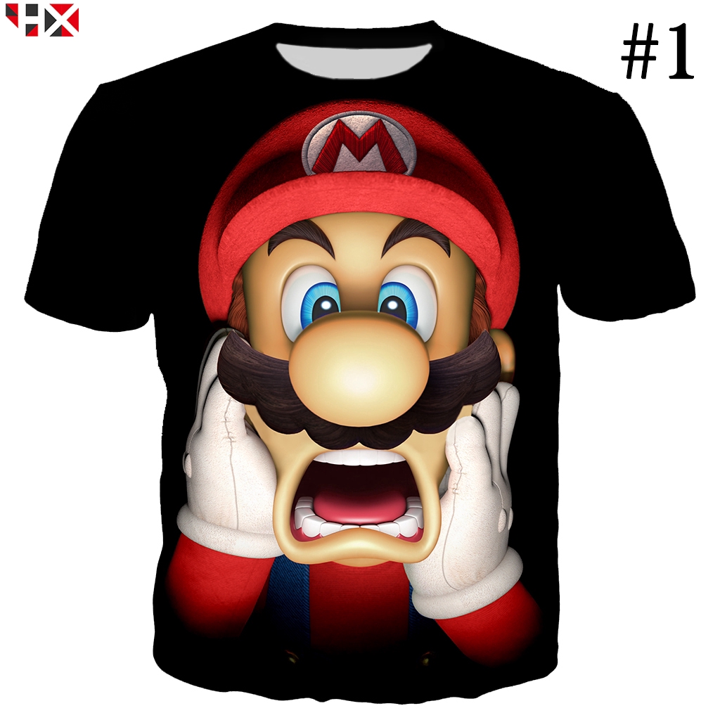 CLOOCL Game Super Mario 3D Men Casual T-Shirts