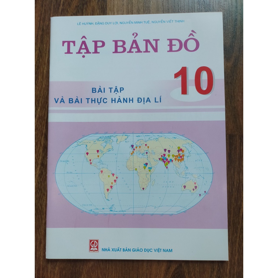 Sách Tập bản đồ bài tập và bài thực hành Địa lí lớp 10
