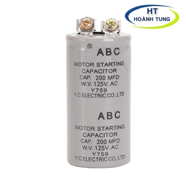 Tụ điện đề hay tụ phóng điện áp 125VAC điện dung 200MFD, 300MFD, 400MFD, 600MFD dùng kích khởi động động cơ điên 1 pha